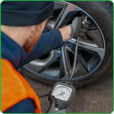 Flat Tire Service Process